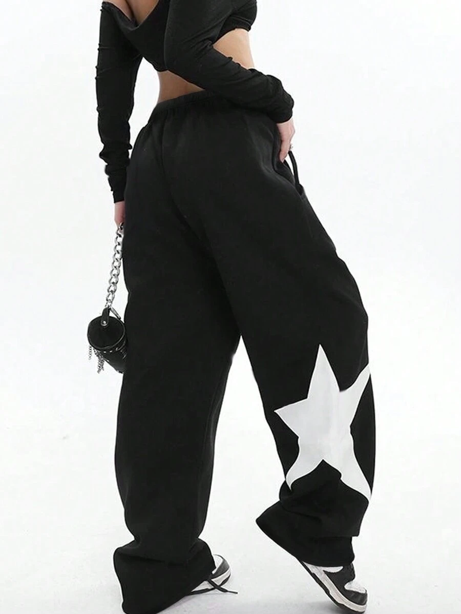 INAWLY Women's Star Pattern Casual Loose Sweatpants Graduation,Back To School Outfits,Graduation,Teacher Outfits For Women,Back To School
