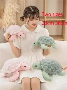 Jouet en peluche douce et mignonne de tortue, animal en peluche de tortue adorable, cadeau pour les filles, les mères, décoration de Noël