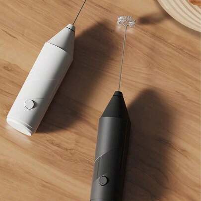 A Miniature Electric Milk-Frother For Household Use. A Hand-Held Milk Whisk Back To School