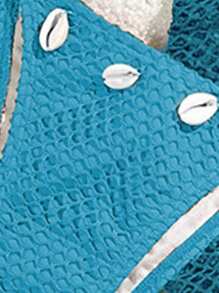 Swim Vcay Conjunto De Traje De Baño De Rejilla Liso De Playa De Verano Para Mujer De 3 Piezas