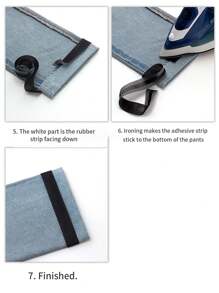 1 pièce Bandes de modification des bords du pantalon (1m/2m/3m/5m/10m), bande adhésive pour raccourcir le bas du pantalon, ruban auto-adhésif pour ourlet de pantalon pour pantalons, jeans et costumes, ruban à repasser lavable pour ourlet de vêtements, accessoires de couture DIY - transformez facilement votre pantalon pour en faire un cadeau de Noël
