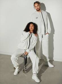 Hauture Men's Casual Versatile Simple Drawstring Waist Joggers Pants - White - View 6