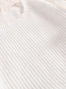 CosyJoli Plus Size Long Sleeve Pullover Sweater With Hollow Out Bow Decor, Cute & Loose Fit Knitted Top, Apricot Color In Fall/Winter,Slightly Sheer - Apricot - View 6