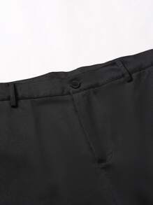 Calvornis Plus Size Men's Solid Color Basic Long Sleeve Shirt And Pants 2-Piece Suit - Multicolor - View 5