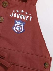 Cozy Pixies 2 szt. Zestaw bluzy i spodenek na szelkach dla chłopców z miękkim dzianinowym wycięciem pod szyją i blokami kolorów