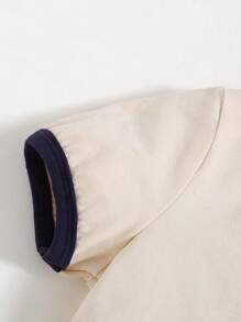 Cozy Pixies 2 szt. Zestaw bluzy i spodenek na szelkach dla chłopców z miękkim dzianinowym wycięciem pod szyją i blokami kolorów