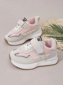 1-3 岁宝宝阿甘风格鞋，男女款钩环透气运动鞋，男童运动鞋，儿童休闲时尚鞋 - 粉色 - 查看 3