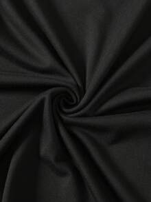 Flirla Plus Size Qutie Cartoon Bear And Letter Graphic Tee - Black - View 7