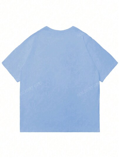 Letter Graphic Drop Shoulder Tee