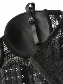 SHEIN Unity Women's Spaghetti Strap Backless Stylish High-End Design Camisole - Black - View 4