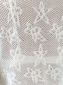 Chiquease Button Front Solid Long Sleeve  Crop Cardigan Fall Cloth For Women - White - View 7