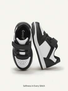 Cozy Pixies Spring/Summer Fashionable Breathable Color-Blocked Comfortable Flat Baby Sneakers For Casual Occasions