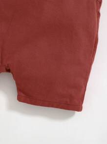 Cozy Pixies 2 szt. Zestaw bluzy i spodenek na szelkach dla chłopców z miękkim dzianinowym wycięciem pod szyją i blokami kolorów