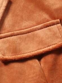 Calvornis Plus Size Men's Solid Color Basic Long Sleeve Shirt And Pants 2-Piece Suit - Multicolor - View 6