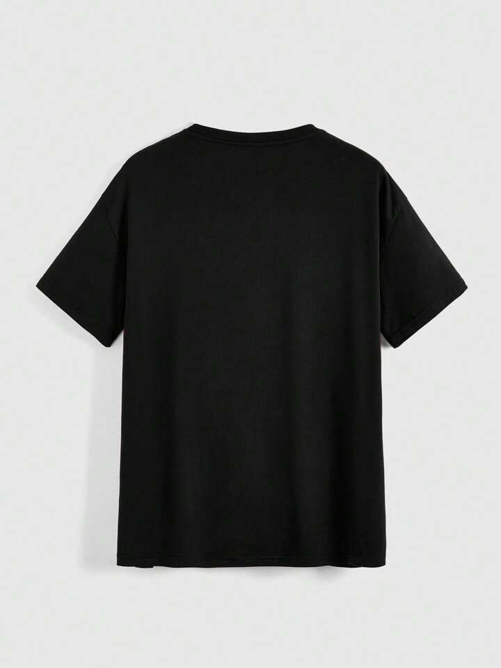 Betty Boop ROMWE Camiseta holgada casual para mujer con estampado de  personaje de dibujos animados y letras, para verano, escuela