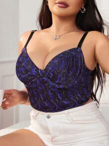 SHEIN 大碼印花素色日常無線內衣