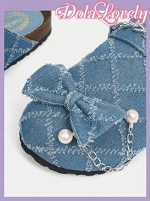 Dola Lovely Women Solid Comfortable, Versatile And Casual Flat Loafers Halloween - Blue - View 7