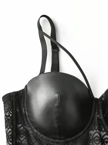 SHEIN Unity Women's Spaghetti Strap Backless Stylish High-End Design Camisole - Black - View 3