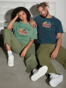 Hauture Men's Casual Solid Color Straight Leg Cargo Pants - Army Green - View 4