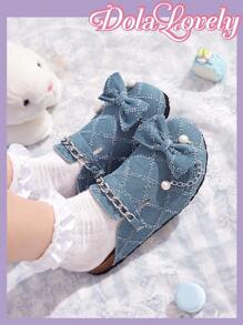 Dola Lovely Women Solid Comfortable, Versatile And Casual Flat Loafers Halloween - Blue - View 2