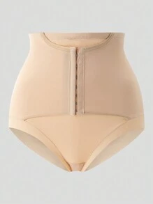 1pc Women High Waisted Tummy Control Triangular Shapewear Shorts - Apricot - View 5