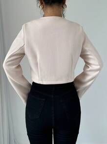 Chiquease 女士纽扣式休闲日常长袖夹克