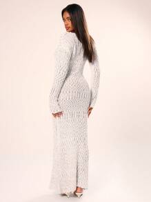 MUSERA Slouchy Maxi Knit Sweater Dress Chic - Multicolor - View 2