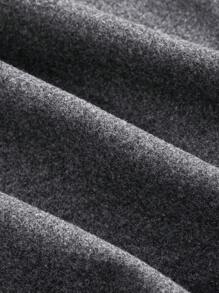 Flirla Plus Size Casual Solid Color Hooded Jacket For Winter Fall Cloth For Women - Dark Grey - View 4