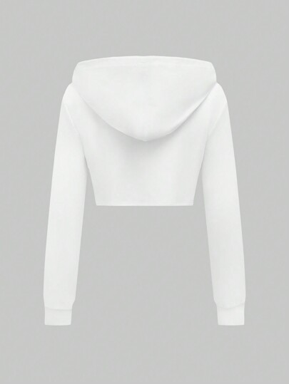 Grunge Punk sweat-shirt à capuche avec imprimé squelette pour femme