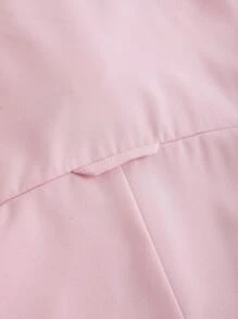 TaskEZ Pink Summer Scrub Nurse Uniform Short Sleeve Top Jogging Trousers Two-Piece Set Clothes - Pink - View 10