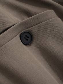 DAZY Pantalones de traje casuales de unicolor para hombre, otoño