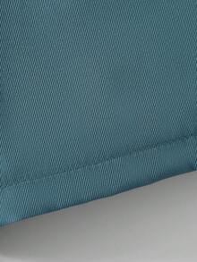 Conjunto informal de chaleco y pantalones cortos de unicolor para niño adolescente, de verano - Verde - Ver 6