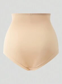 1pc Women High Waisted Tummy Control Triangular Shapewear Shorts - Apricot - View 6