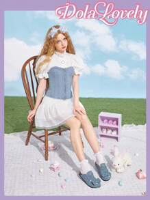 Dola Lovely Women Solid Comfortable, Versatile And Casual Flat Loafers Halloween - Blue - View 5