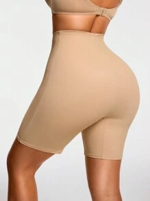 SHAPORA Shaping High-Waisted Mid Thigh Shapewear Short Bottom Body Shaper Butt Lifter-Tummy Waist Thigh Control - Apricot - View 10