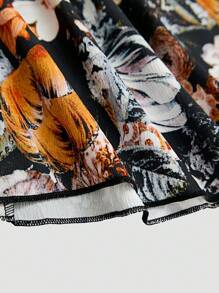 Fairmaia 女士 3 件套：长袖圆领上衣、腰带花卉印花连衣裙、优雅裙子（带围裙）、3 件套连衣裙，适合慕尼黑啤酒节