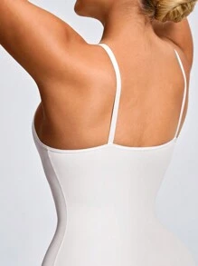 SHAPORA 白色塑身三角裤紧身衣塑身衣胸部和臀部提拉器腹部腰部控制 - 白色 - 查看 6