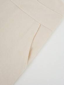 Flirla Plus Size Women's Summer Pocket Patched Solid Color Minimalist Daily Overall Romper