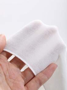 DAZY Camiseta ajustada de unicolor para mujer con bordes con volantes para el verano