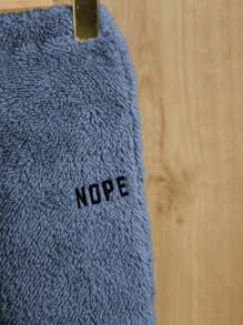 SHEIN Baby Jungen Lässiges Set aus Plüsch Kapuzenjacke und dicken Hosen