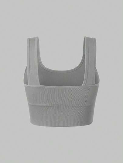 Eassivo Solid Seamless Sports BH view 6