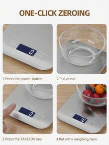 1个高精度多功能咖啡秤，高精度厨房电子秤，表面覆有蓝色保护膜，使用时可撕除。不锈钢液晶高清显示屏，高精度秤体。 - 彩色 - 查看 11