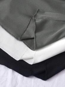 Chiquease 3pcs Half Button Tee Fall Cloth For Women