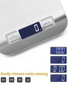 1个高精度多功能咖啡秤，高精度厨房电子秤，表面覆有蓝色保护膜，使用时可撕除。不锈钢液晶高清显示屏，高精度秤体。 - 彩色 - 查看 8