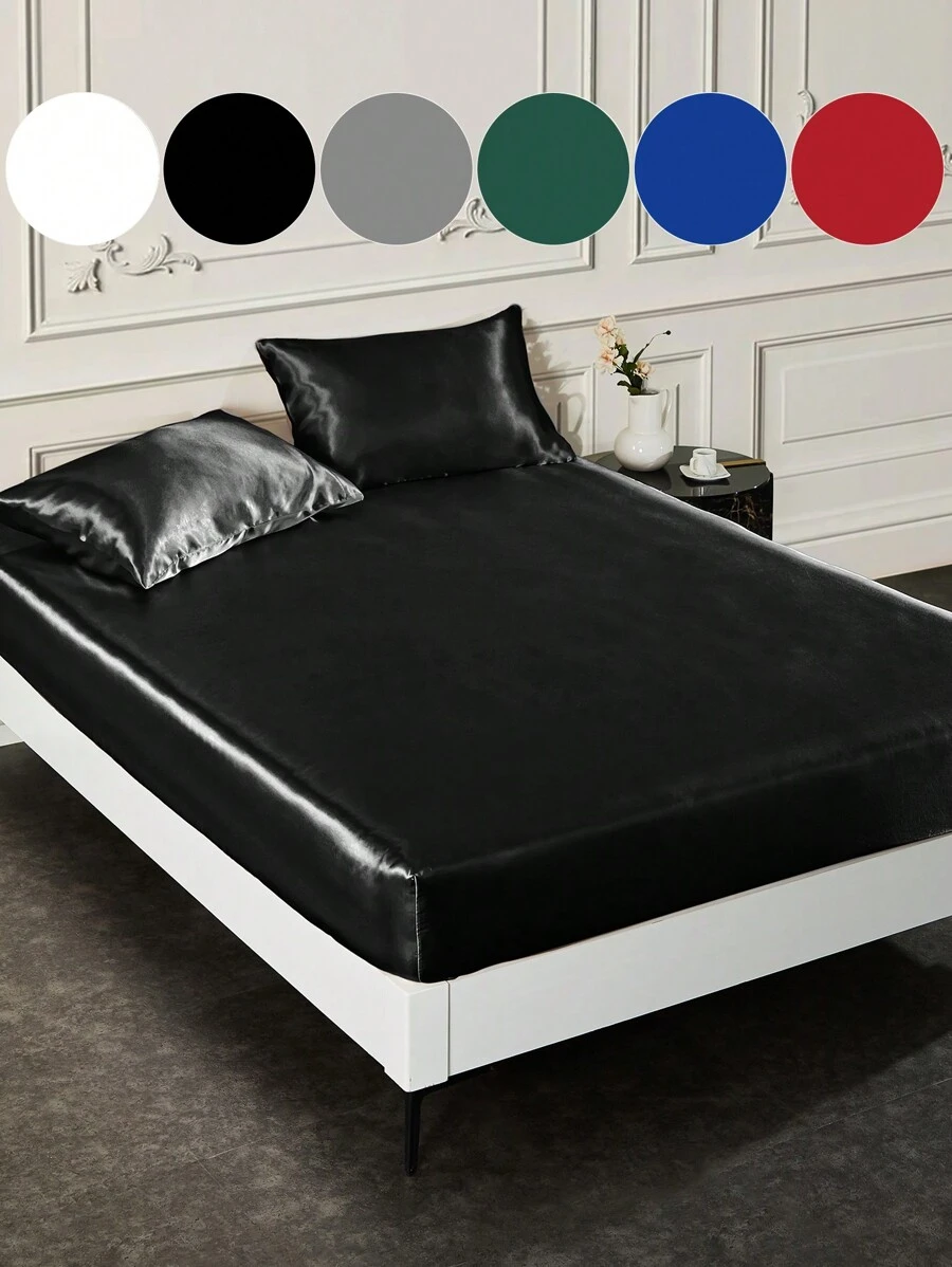 純色極簡風格床上用品套裝（包括枕套）