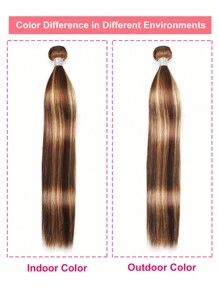Piano Color P4/27# Straight Virgin Human Hair Weave Bundles Honey Blonde Highlight Brown Colored Mixed Hair Weft for Women Ombre Color - S4/27 - View 5