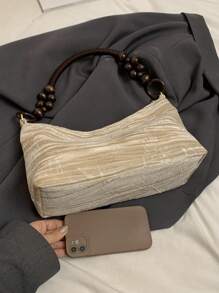 Borsa a tracolla a forma di nuvola, borsa a forma di raviolo di design alla moda, caratterizzata da tessuto in velluto