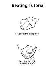 1pc Dice Shaped Decorative Throw Pillow, Dorm Bedding, Dorm Decor, Comfortable & Fun Simulated Dice Design, Suitable For Sofa Cushions And Home Decor, Machine Washable, All Season, Polyester Filled Pillow With Zipper Closure - Black - View 5