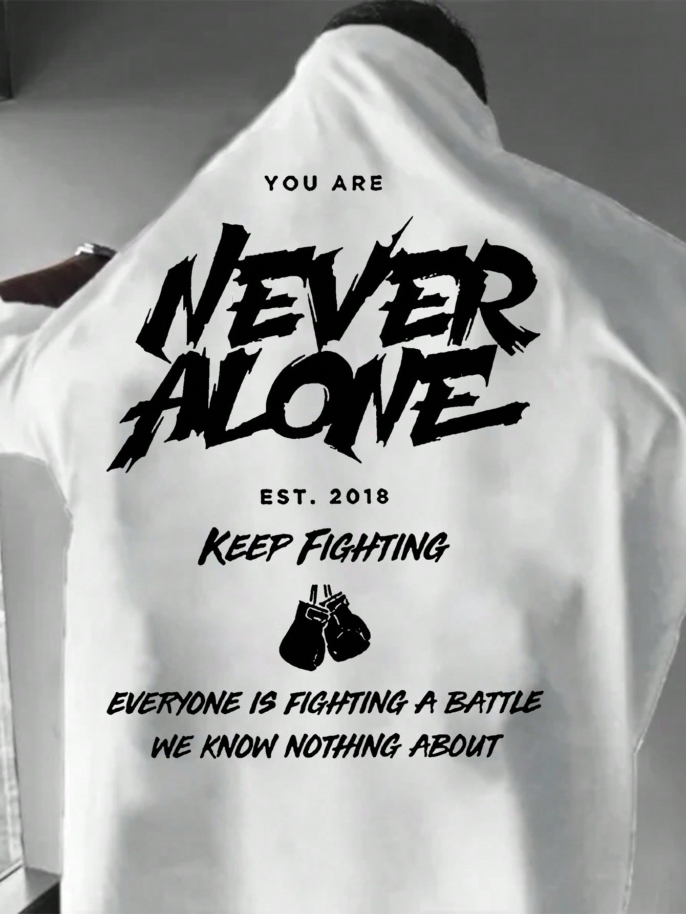 Men's Summer Slogan Print Round Neck Short Sleeve Casual T-Shirt