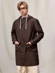 Manfinity EZcore 男士纯色简约连帽长袖风衣